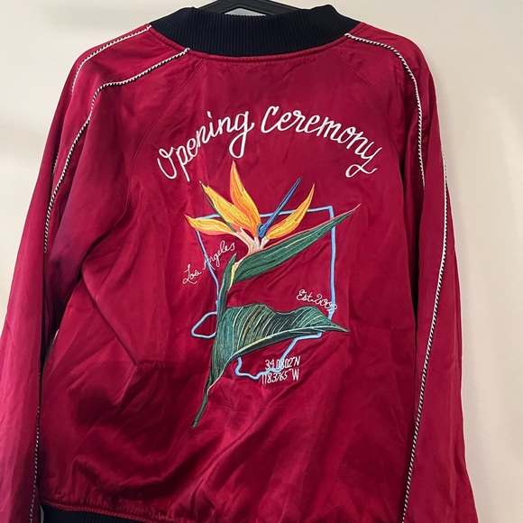 Opening Ceremony Souvenir Silk Satin Bomber Jacket - Picture 4 of 9